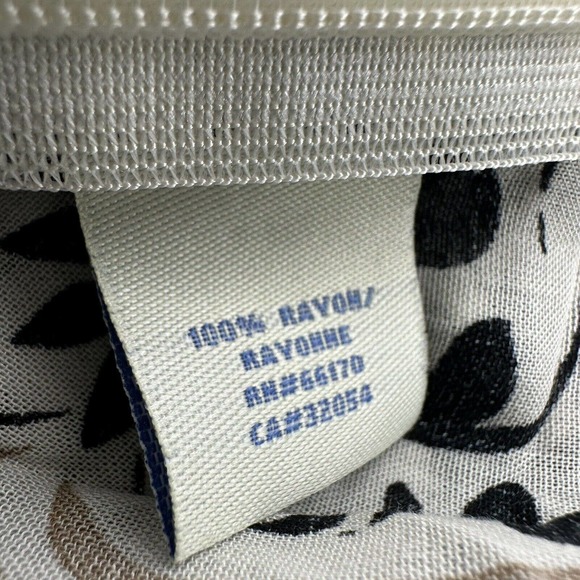 ODILE Anthropologie Sz 2 Blouse Top Black Beige Floral Front Tie Workwear Shirt - Picture 4 of 8